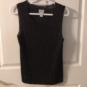 Chico’s sparkly tank with sequins